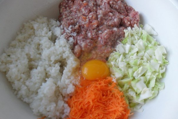 КРУТОЙ РЕЦЕПТ ВКУСНЕЙШИХ ЛЕНИВЫХ ГОЛУБЧИКОВ Ингредиенты :500 гр. фарша (у меня свинина с говядиной)100 гр. риса (желательно краснодарского, не пропаренного)2 яйцасвежая капустасвежая