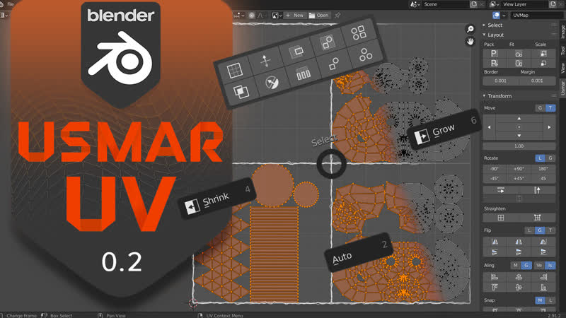Usmar UV - Blender Addon. v0.2