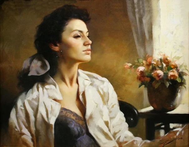 Талантливый итальянский художник Джанни Стрино (Gianni Strino пишет интересные картины, в которых можно найти все чувства жизни. Через простые образы, без нотки пафоса и откровенности тела. Он